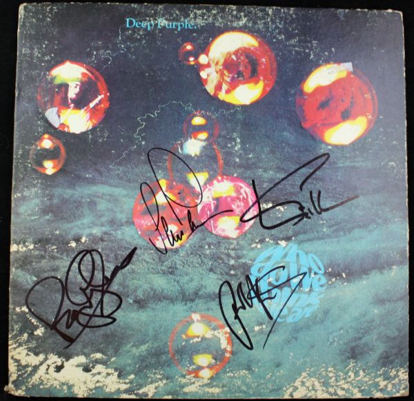 Deep Purple Rare Band Signed “Who Do We Think We Are” Album w/ 4 Signatures (PSA/JSA Guaranteed)