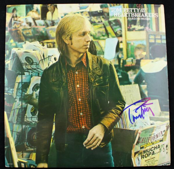 Tom petty Signed "Hard Promises" Album (PSA/JSA Guaranteed)