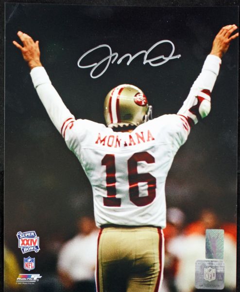 Joe Montana Signed 8" x 10" Super Bowl XXIV Photo (Montana Holo)