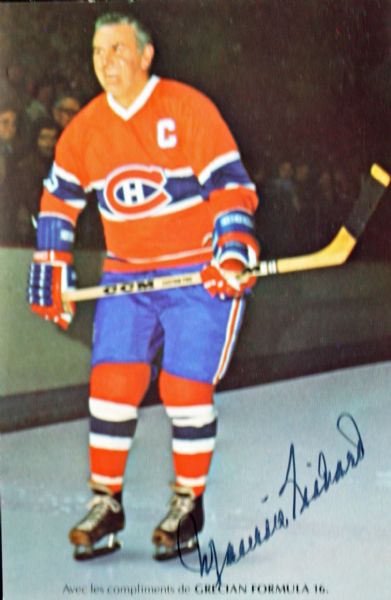 Maurice Richard Signed 4" x 6" Cardstock Photo (PSA/DNA)