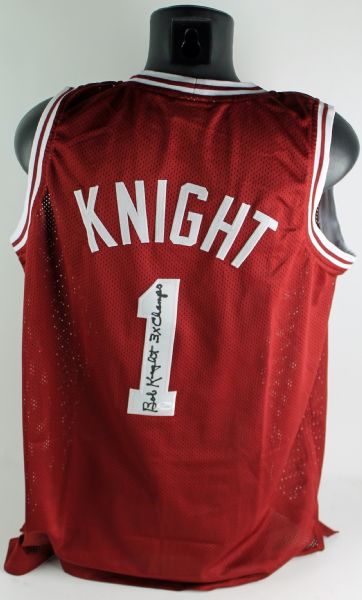 Bob Knight Signed Indiana Hoosiers Jersey (JSA)