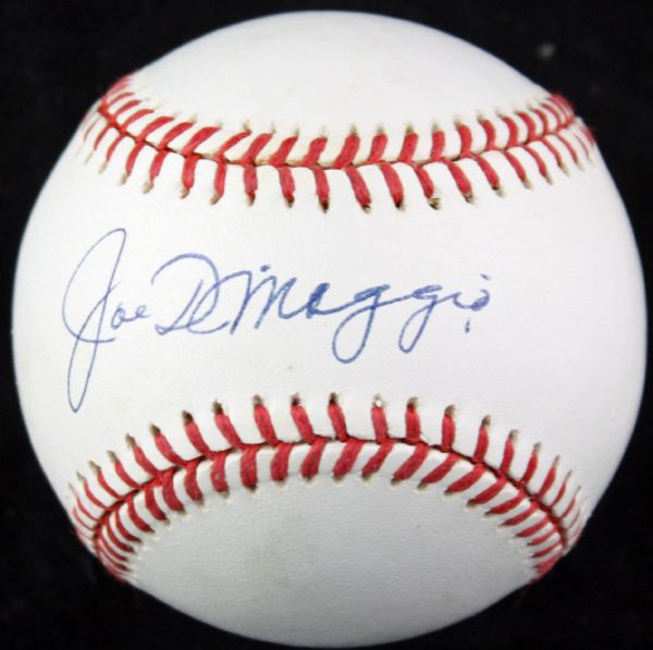 Joe DiMaggio Near-Mint Signed OAL Baseball (JSA)