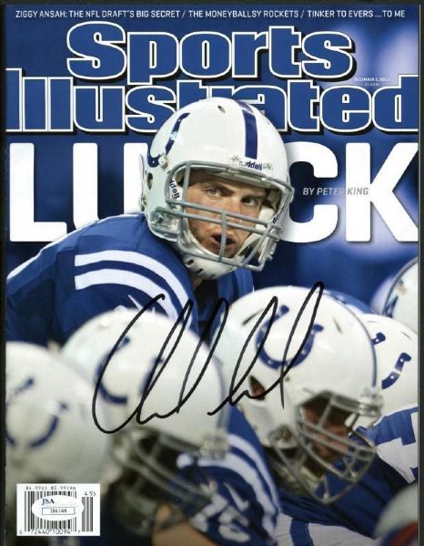 Andrew Luck Signed 2012 Sports Illustrated Magazine (JSA)