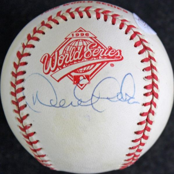 Derek Jeter Signed 1996 World Series Baseball w/ Rookie Era Signature! (JSA)