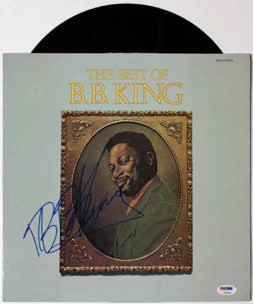 B.B. King Signed "The Best of B.B. King" Record Album (PSA/DNA)