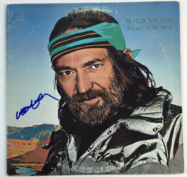 Willie Nelson: Lot of Two (2) Signed Record Albums (PSA/JSA Guaranteed)