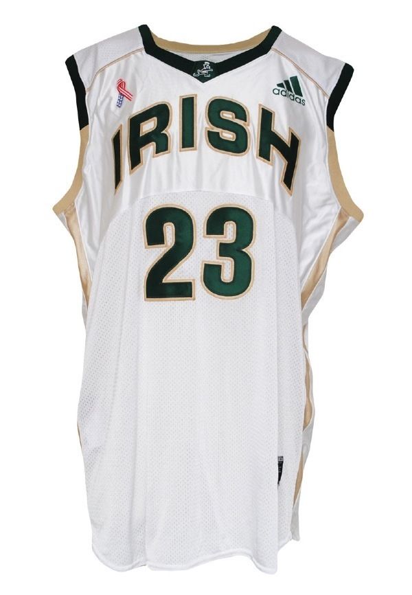 Lebron James Game used St. Vincent-St. Mary Irish High School Jersey (MEARS)