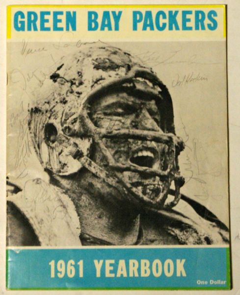 NFL Champions 1961 Green Bay Packers Team Signed Yearbook w/ Vince Lombardi! (JSA)