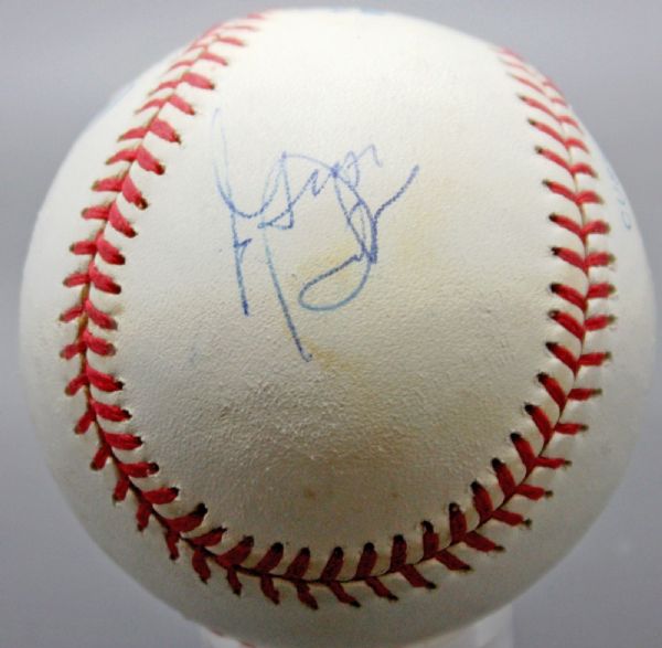 George Steinbrenner Signed "Dynasty-Era" OAL Budig Baseball (PSA/DNA)