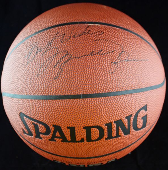 Michael Jordan Signed Official NBA Leather Basketball w/ Rare "Best Wishes" Inscription! (JSA)