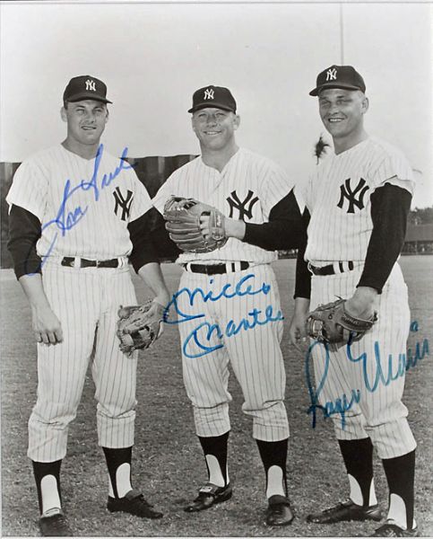 1961 Yankees Multi-Signed Photo w/ Mantle, Maris & Tresh (PSA/JSA Guaranteed)