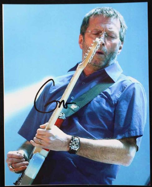 Eric Clapton Near-Mint Signed 8" x 10" On-Stage Photo (REAL/Epperson)