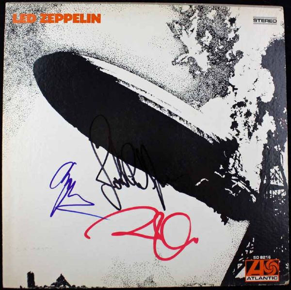 Impressive Band Signed Led Zeppelin I Album w/ Plant, Page & Jones (REAL/Epperson)