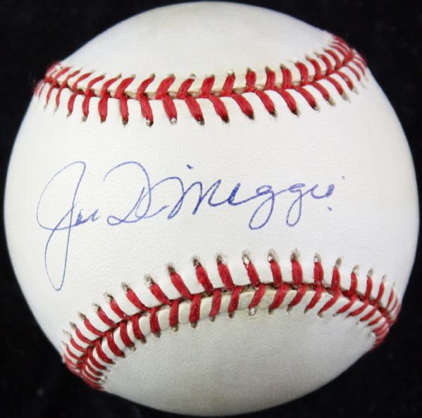 Joe DiMaggio Near-Mint Signed OAL Baseball (JSA)
