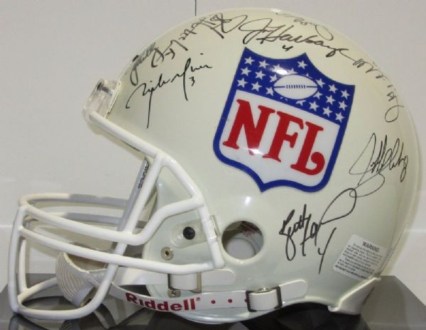 QB Legends Multi-Signed Full Size Helmet w/ Elway, Farve, Kelly & Others (PSA/DNA)