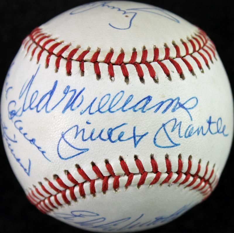 Lot Detail - 500 Home Run Club Signed ONL Baseball w/ 14 Signatures! (JSA)