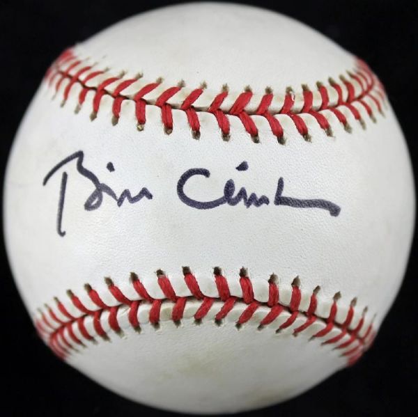 President Bill Clinton Superb Signed OAL Baseball (PSA/DNA)