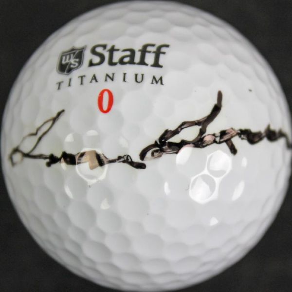 Sam Snead Uncommon Signed Staff Titanium Golf Ball (PSA/DNA)