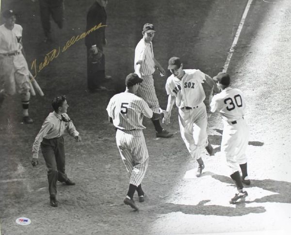 Ted Williams Signed 16" x 20" B&W Photo (PSA/DNA)