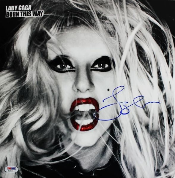 Lady Gaga Signed "Born This Way" Record Album (PSA/DNA)