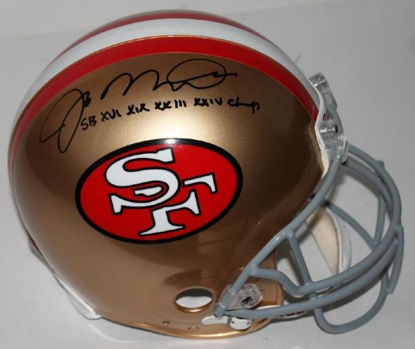 Joe Montana "SB XVI XIX XXIII XXIV Champs" Signed Full Sized San Francisco 49ers Helmet (PSA/DNA)