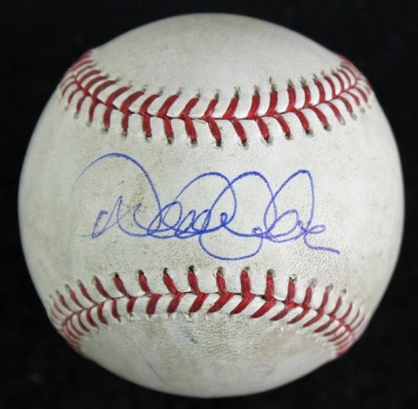 Derek Jeter Signed Game Used OML Baseball from 2011 (3,000th Hit Season!)(Steiner & MLB Authenticated)