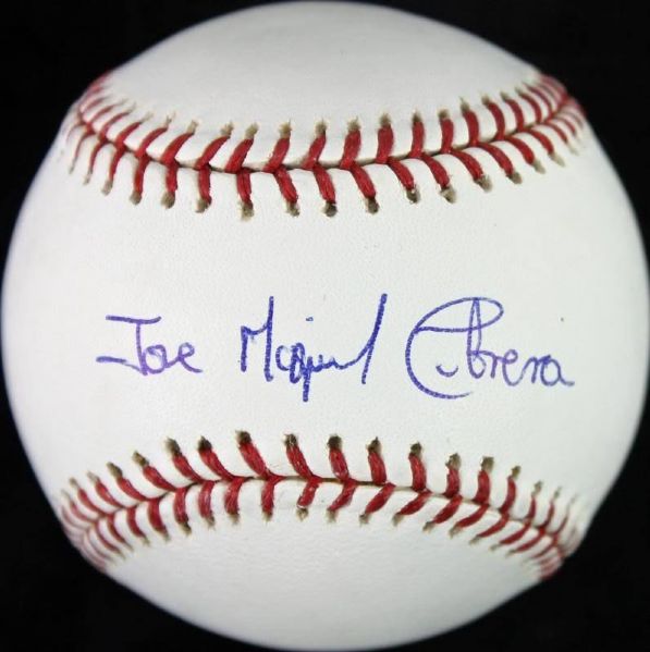 Miguel Cabrera Signed OML Baseball with RARE "Jose Miguel Cabrera" Full Name Autograph (JSA)
