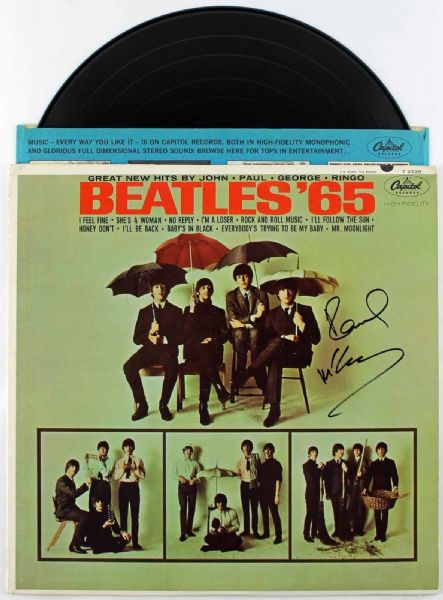 The Beatles: Paul McCartney Signed "The Beatles 65" Record Album (PSA/DNA & Caiazzo LOAs)