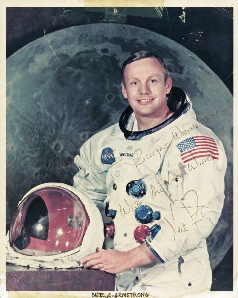 Apollo 11: Neil Armstrong Signed & Inscribed 8" x 10" Official NASA Portrait Photo (PSA/DNA & JSA)