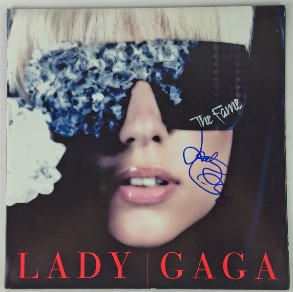 Lady Gaga Rare In-Person Signed "The Fame" Record Album (PSA/DNA)