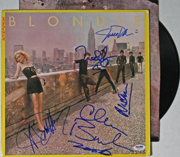 Blondie Group Signed Record Album: "Autoamerican" (5 Sigs)(PSA/DNA)