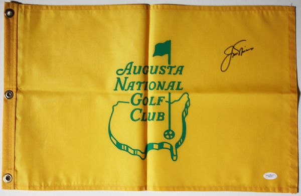 Jack Nicklaus Signed Augusta National Golf Flag Souvenir Pin Flag (JSA)