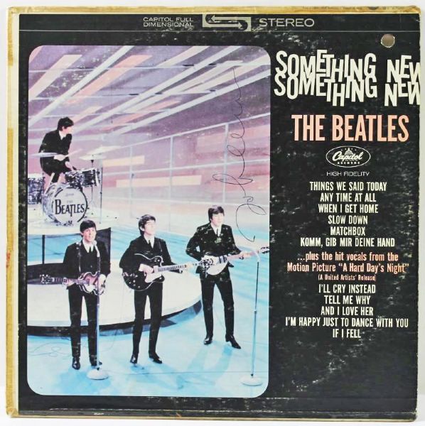 The Beatles: John Lennon Signed "Something New" Album Cover (PSA/DNA)