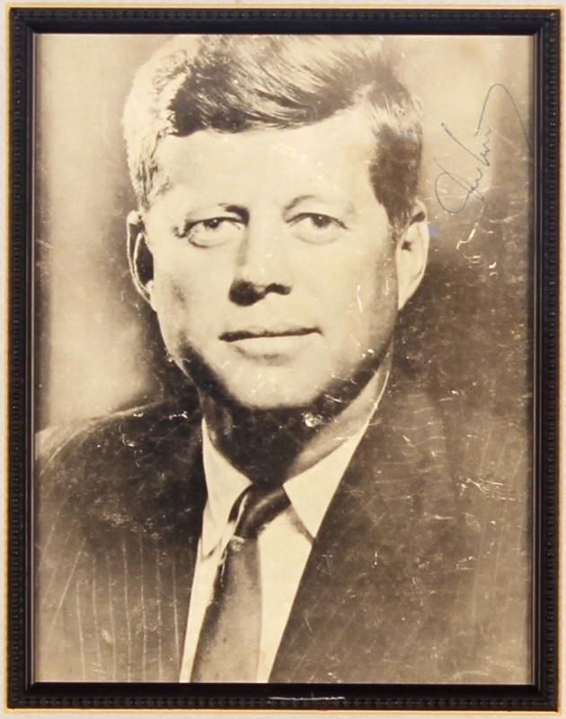 Lot Detail - VERY RARE John F. Kennedy Signed & Framed Magazine ...