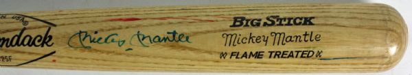 Mickey Mantle Signed Personal Model Baseball Bat (JSA)