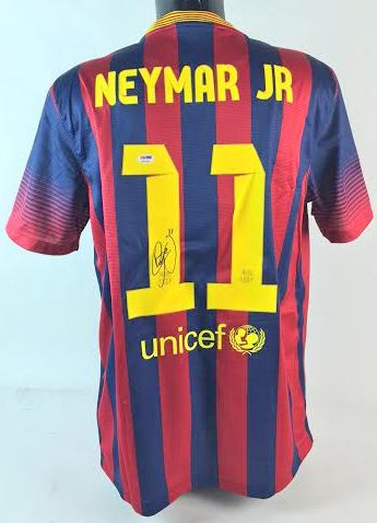 Neymar Jr. RARE Signed Barcelona Pro Style Soccer Jersey (PSA/DNA)