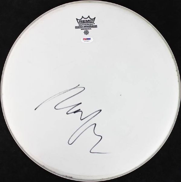 Neil Young Signed 15-Inch REMO Drumhead (PSA/DNA)