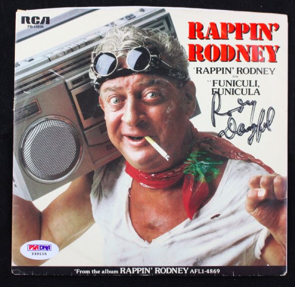 Rodney Dangerfield Signed Rapping Rodney 45 Album (PSA/DNA)