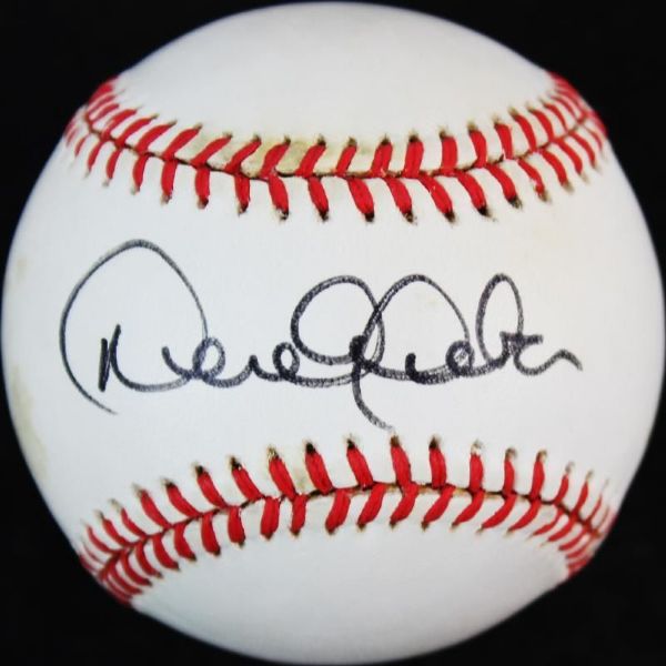 Derek Jeter Rare Signed Rookie-Era OAL (Budig) Baseball (PSA/DNA)