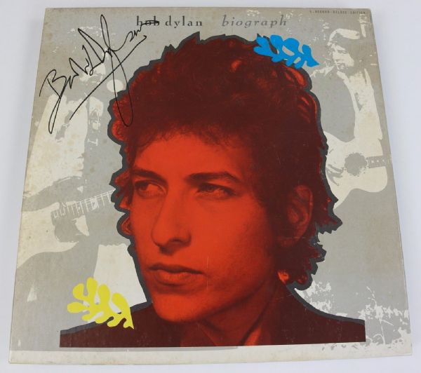 Bob Dylan RARE Signed "Biograph" Album Box Set (Epperson/REAL)