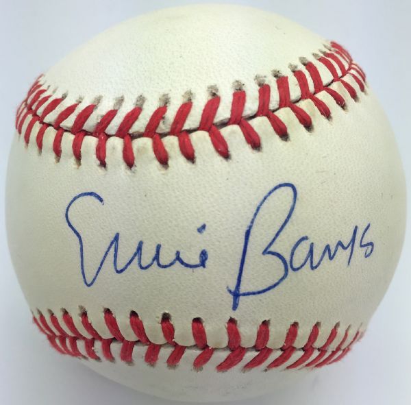 Ernie Banks Signed ONL Baseball (JSA)