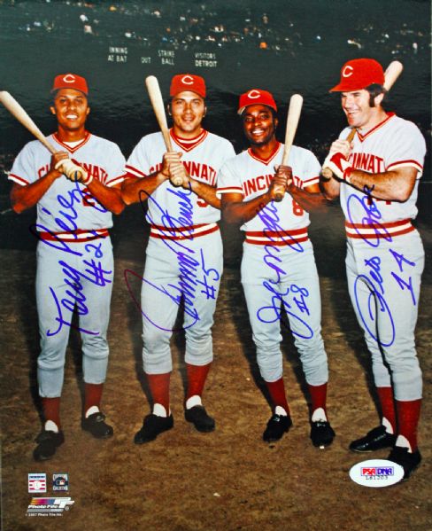 The Big Red Machine Signed 8" x 10" Photo (PSA/DNA)