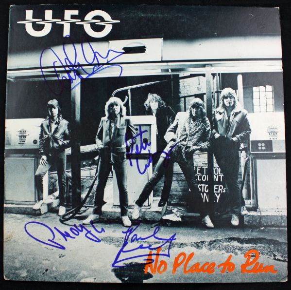 UFO Band Signed “No Place to Run” Album (PSA/JSA Guaranteed)