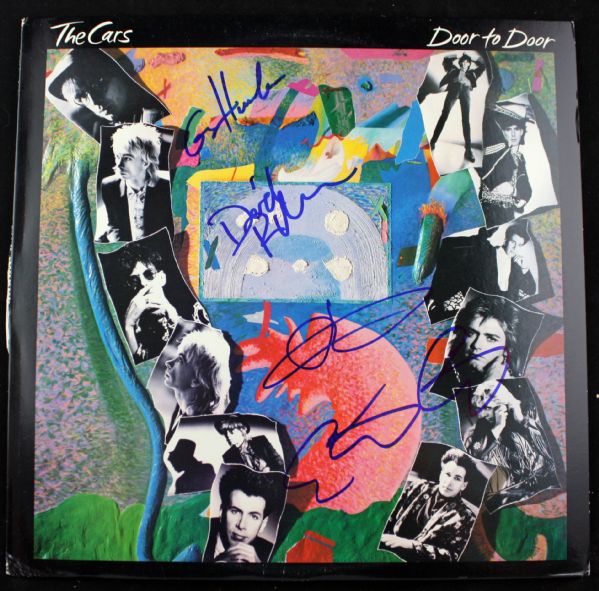 Cars Group Signed "Door to Door" Album w/ Four Signatures (PSA/JSA Guaranteed)