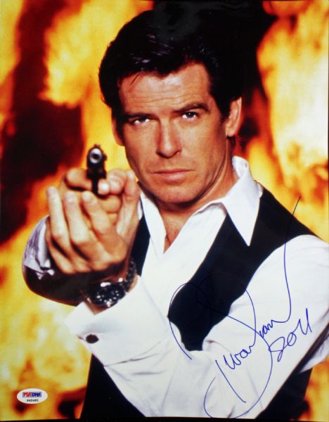 Pierce Brosnan Signed "James Bond" 11" x 14" Color Photo (PSA/DNA)