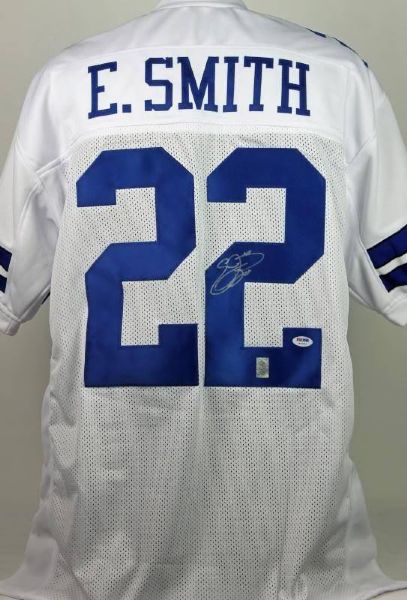 Emmitt Smith Signed Cowboys Pro Style Jersey (Emmitt Holo)