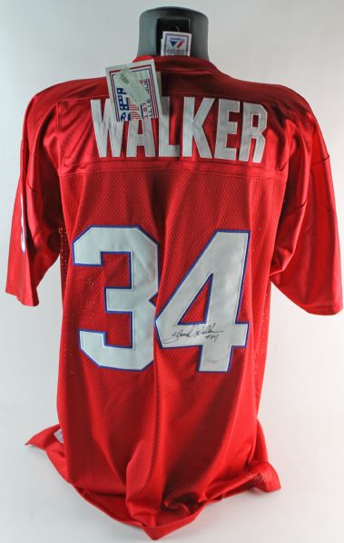 Herschel Walker Rare Signed USFL New Jersey Generals Jersey (JSA)