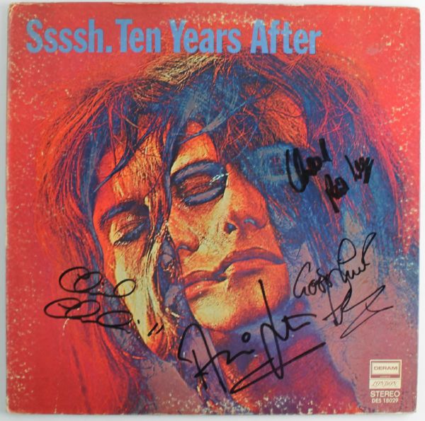 Ten Years After Band Signed Album w/ 4 Signatures! (PSA/JSA Guaranteed)