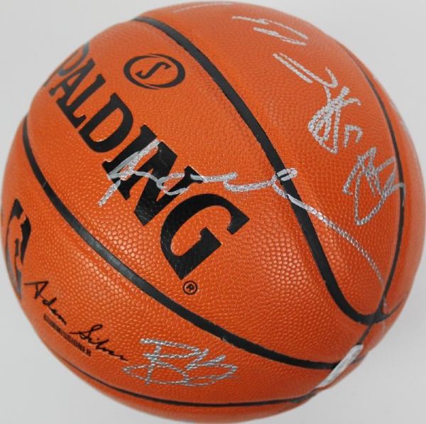 2014-15 Lakers Team-Signed Basketball w/ Kobe Bryant + 13 Others! (PSA/DNA & Lakers COA)