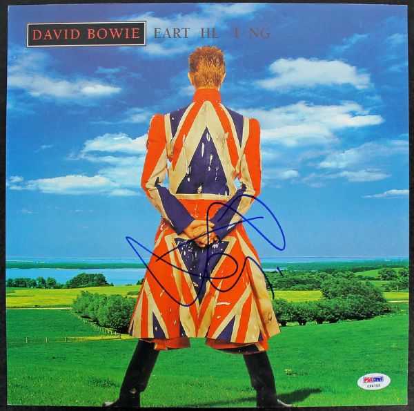 David Bowie Signed "Earthling" Album Flat (PSA/DNA)